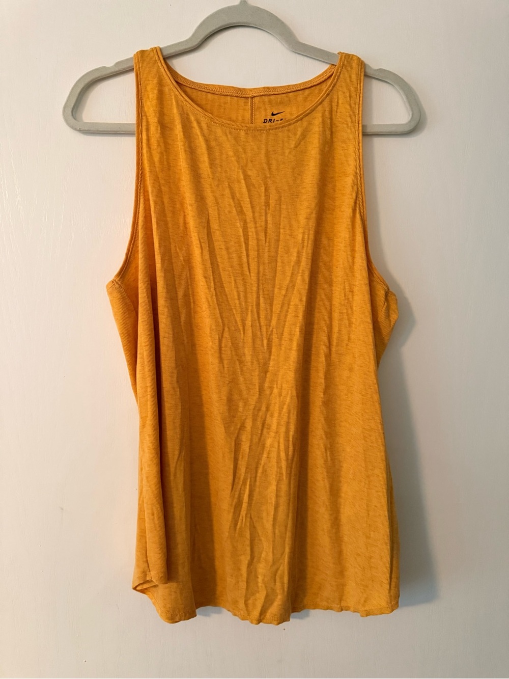 Nike Yoga Women's Yellow Sleeveless Tank Top